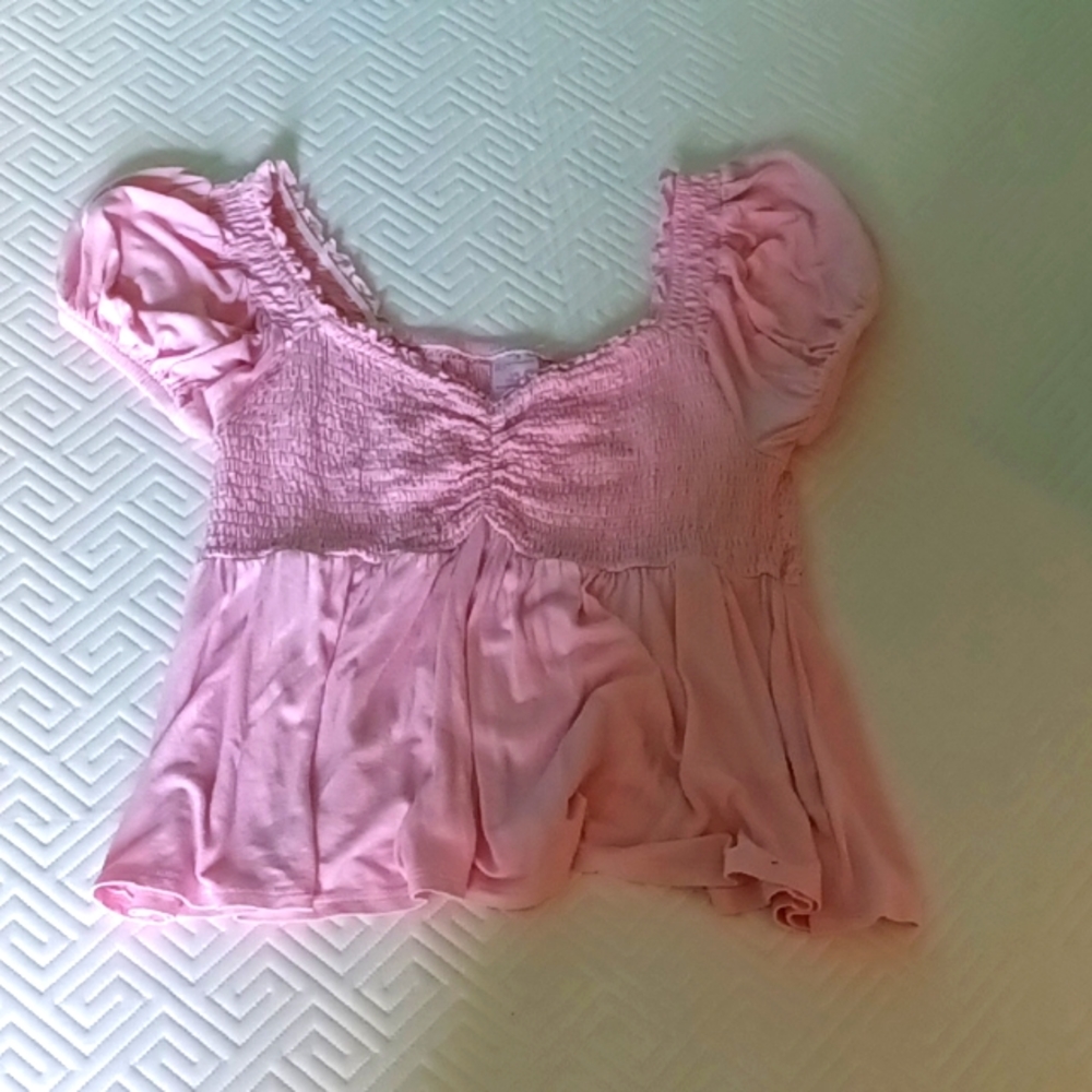 Pink crop top